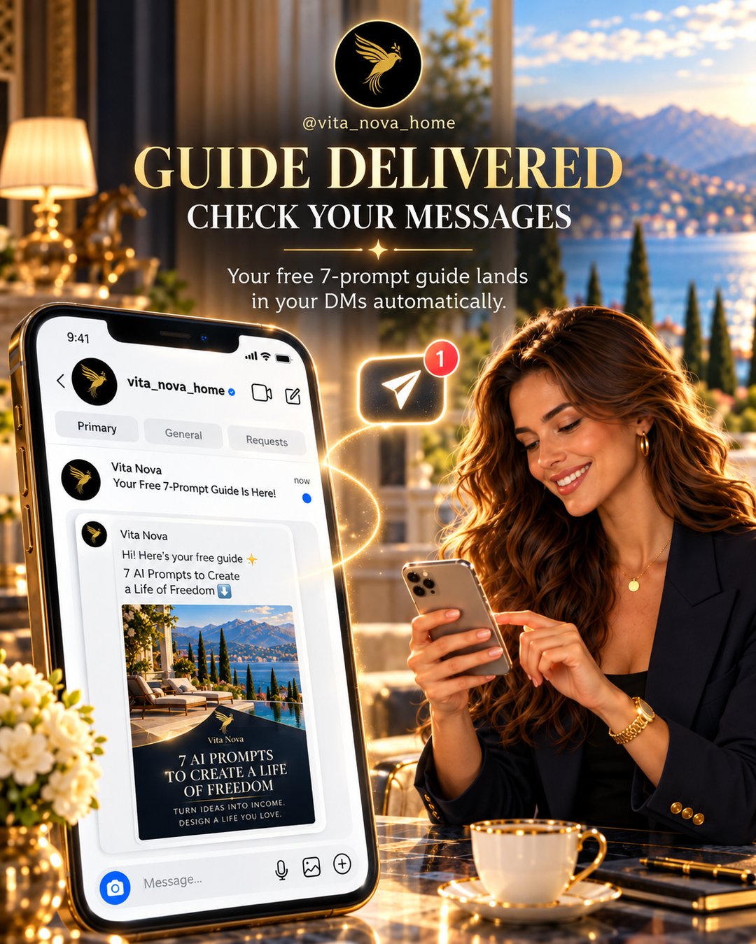 Step 4 — Your free guide lands in your DMs automatically